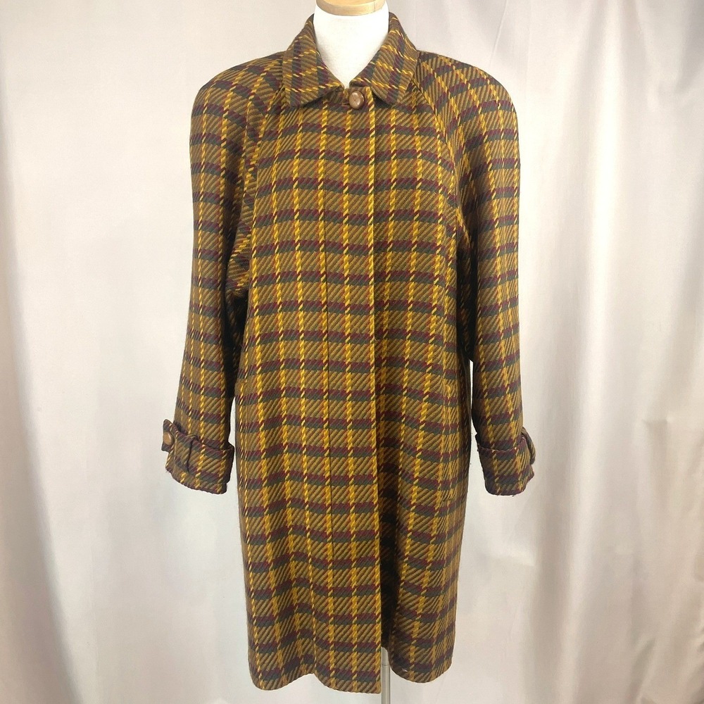 Vintage LINDA ALLARD ELLEN TRACY Womens (6) Wool Cashmere Winter Coat Academia